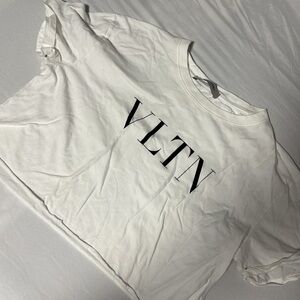 Valentino White Tee with Logo